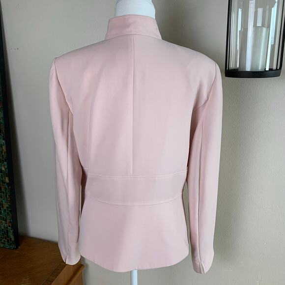 Tahari ASL Size 14 Women's Blazer Jacket Pink With Flower Brooch Formal - Picture 5 of 9
